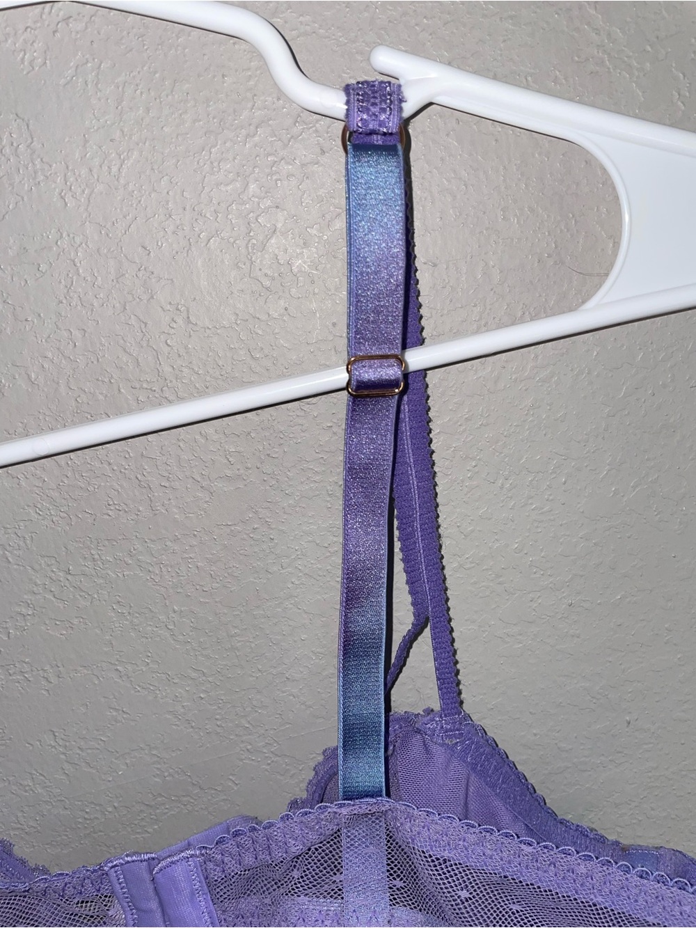 Lace Underwire Bralette in Purple 38B - Picture 4 of 5